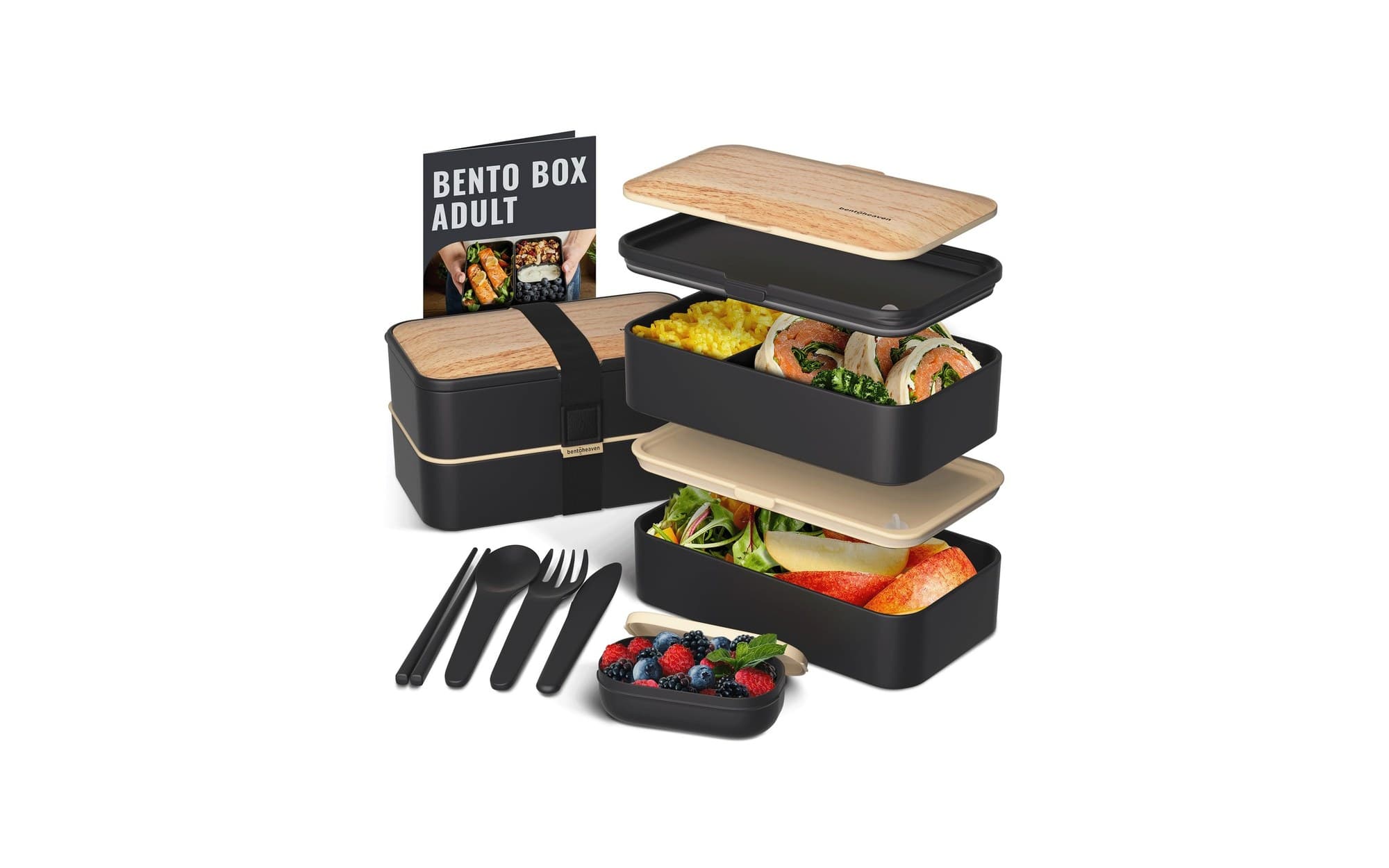 Bentoheaven stackable adult bento box Amazon product photo