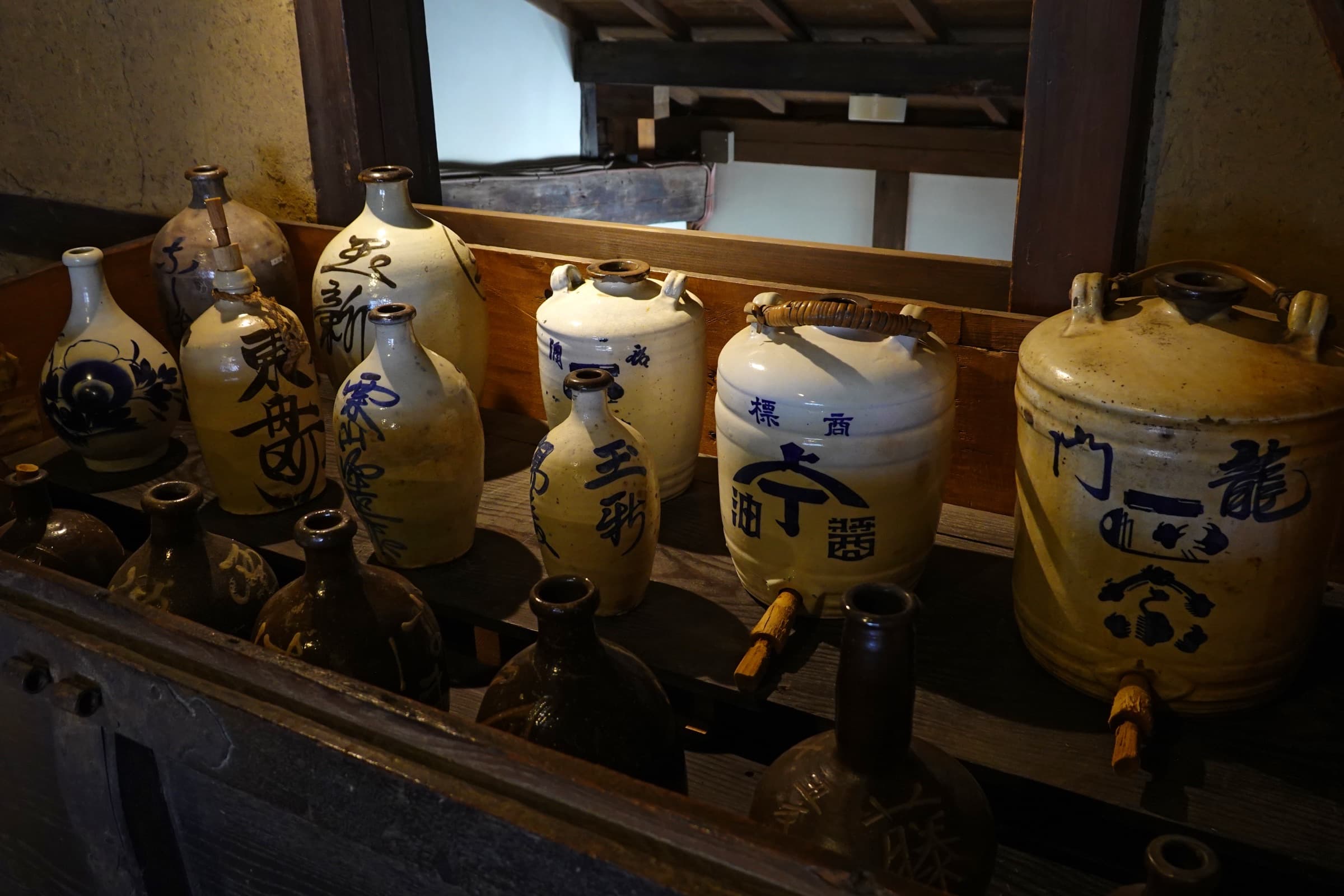 Traditional streetscape and wooden buildings in Yuasa, Wakayama, associated with Japanese soy sauce heritage