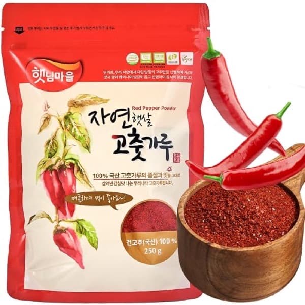 Bag of Korean red chili flakes